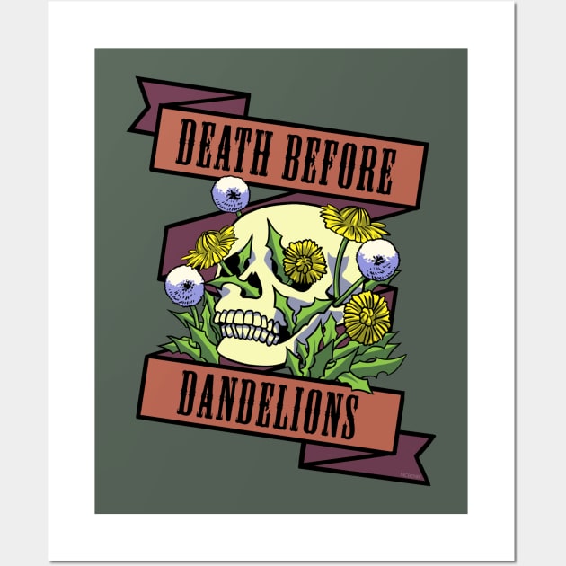 Death Before Dandelions Wall Art by mcbenik